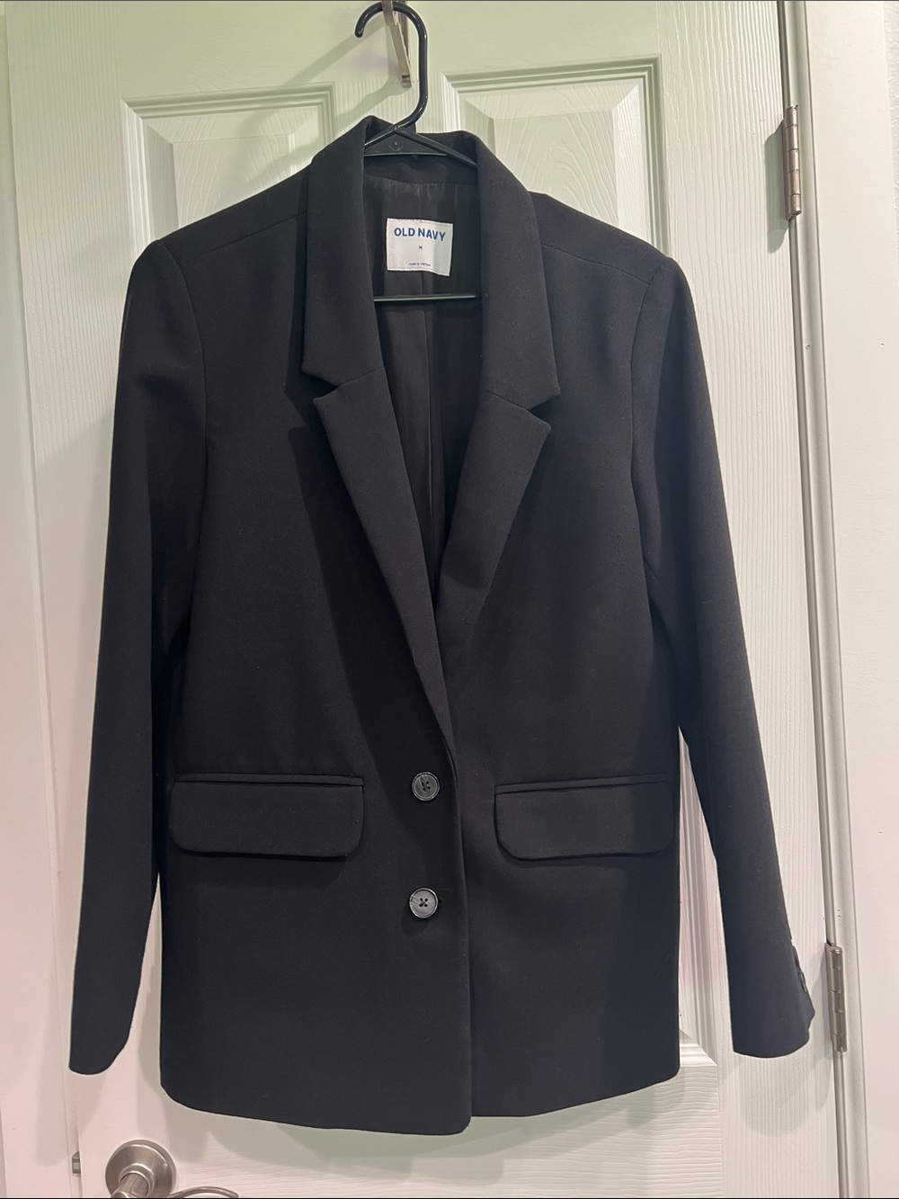 Old Navy Black Women's Classic Two-Button Blazer